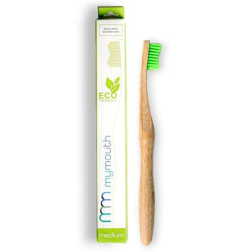Mymouth Bamboo Toothbrush Medium Bristle Green