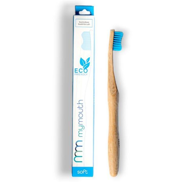 Mymouth Bamboo Toothbrush Medium Bristle Blue