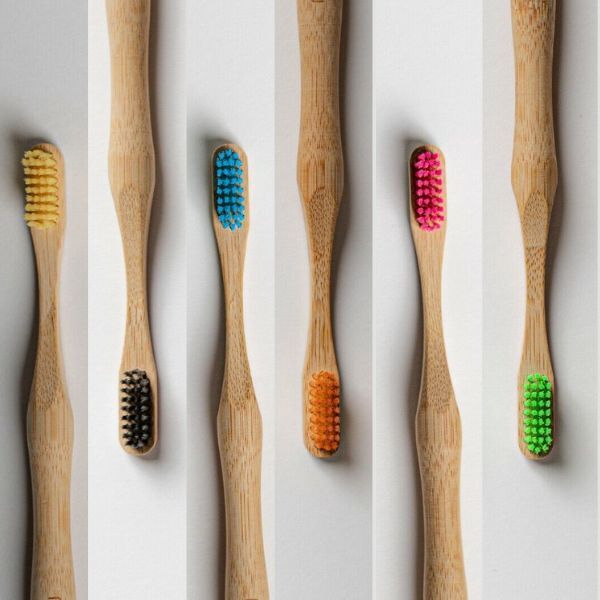Mymouth Bamboo Toothbrush Medium Bristle Blue