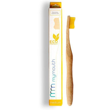 Mymouth Bamboo Toothbrush Medium Bristle Yellow