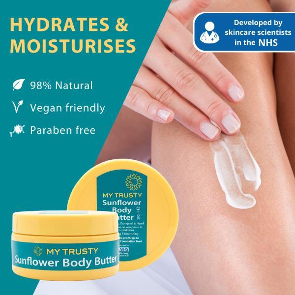 My Trusty Sunflower Body Butter, Bergamot & Orange 200Ml