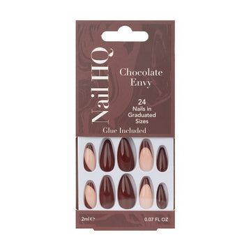 Nail Hq Chocolate Envy Almond Nails