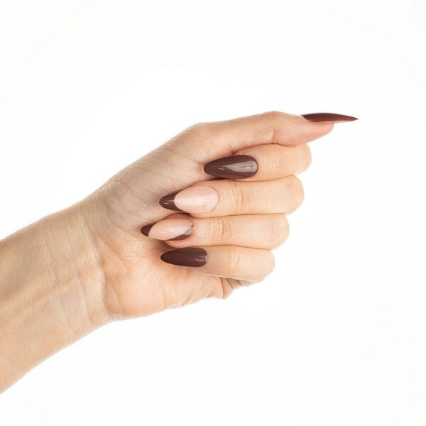 Nail Hq Chocolate Envy Almond Nails