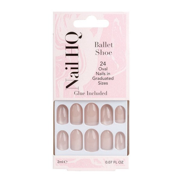 Nail Hq Oval Ballet Shoe Nails (24 Pieces)