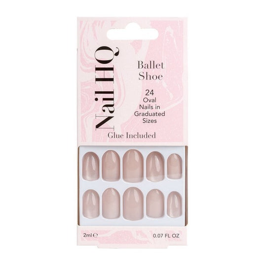 Nail Hq Oval Ballet Shoe Nails (24 Pieces)