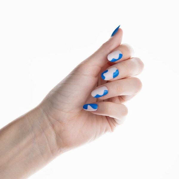 Nail Hq Oval Blue Bombshell Nails