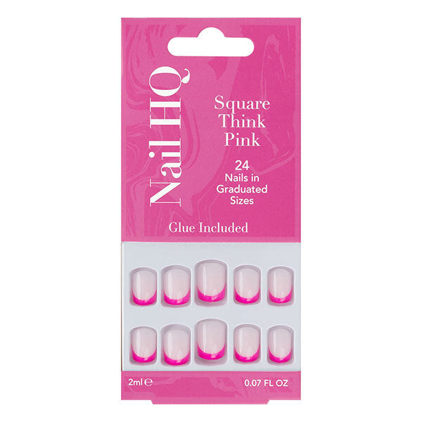 Nail Hq Square Think Pink Nails