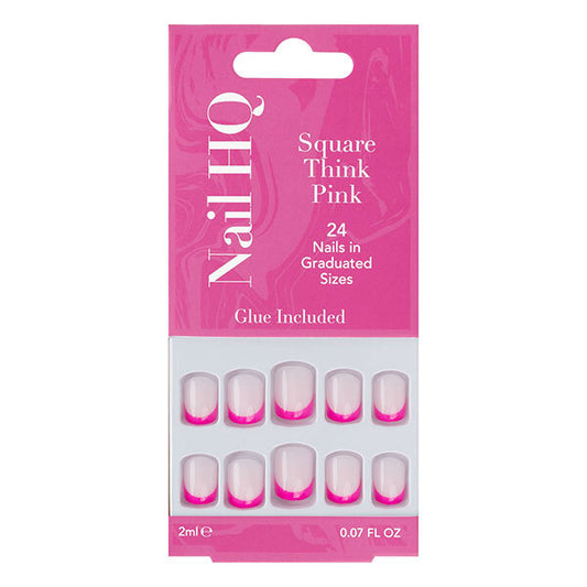 Nail Hq Square Think Pink Nails