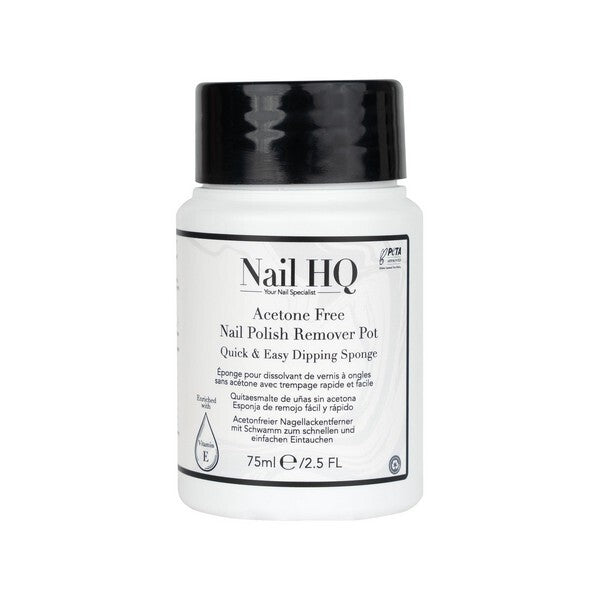 Nail Hq Acetone Free Nail Polish Remover Sponge - 75Ml