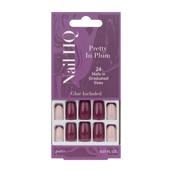 Nail Hq Pretty In Plum Square Nails