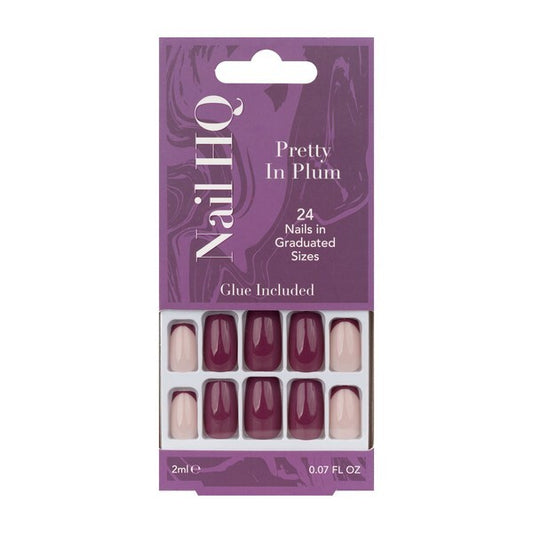 Nail Hq Pretty In Plum Square Nails