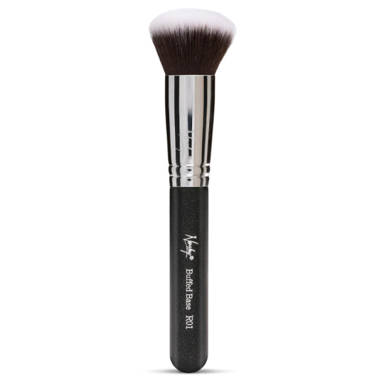 Nanshy Buffed Base Round Kabuki Foundation Brush (Black)