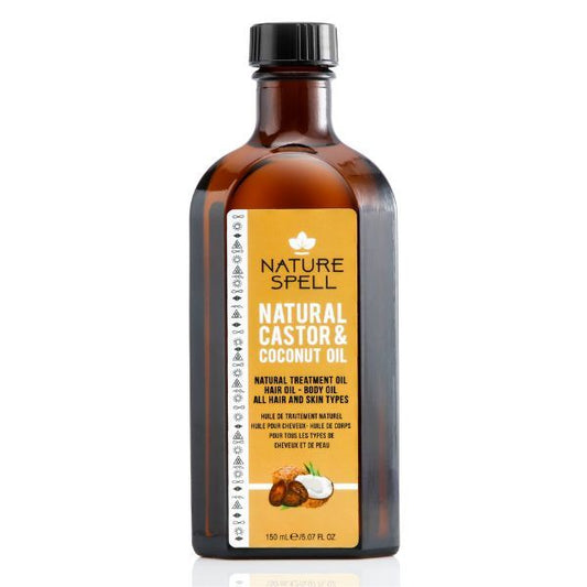 Nature Spell Coconut & Castor Oil For Hair & Skin 150Ml