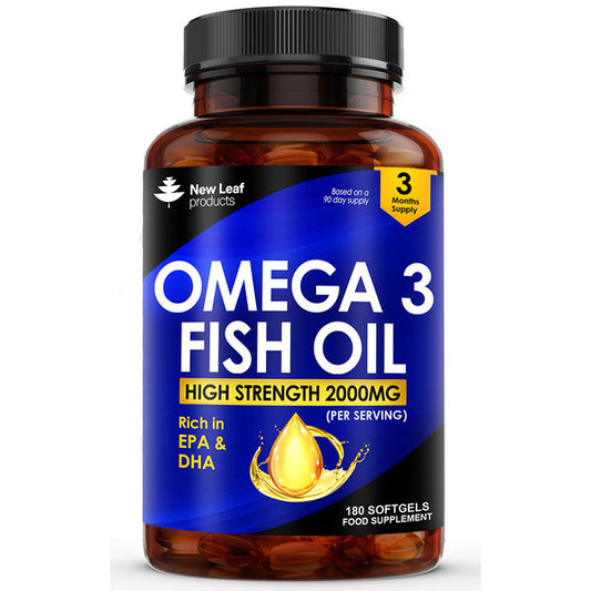 New Leaf - Omega 3 2000Mg High Strength Epa Dha 180 Softgels