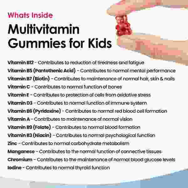 Multivitamin Gummies For Kids - 60 Chewable Vitamins