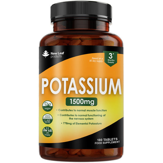 Potassium Supplements High Strength - 180 Vegan Electrolytes