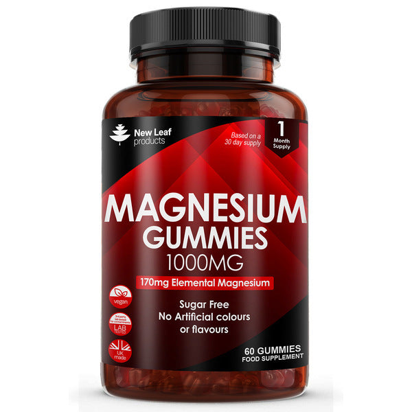 New Leaf - Magnesium Gummies 60 Sugar Free 1000Mg Gummies