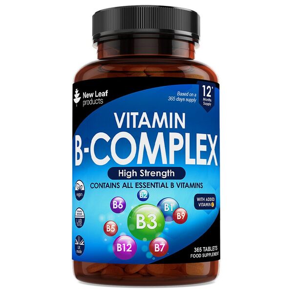 Vitamin B Complex - High Strength Tablets - All B Vitamins