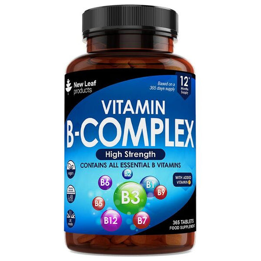 Vitamin B Complex - High Strength Tablets - All B Vitamins