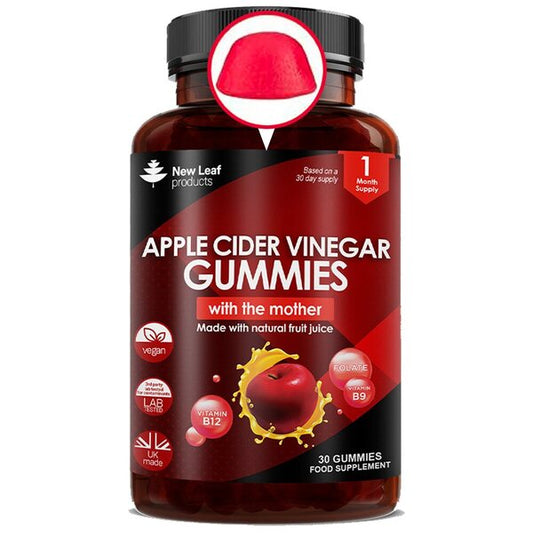 Apple Cider Vinegar, 30 Vegan Gummies + Vitamin B12 Folate
