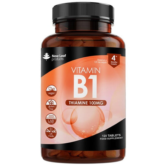Vitamin B1 Tablets Thiamine Supplement High Strength 100Mg