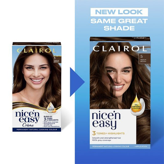 Clairol Nice'N Easy Hair Dye 5Rb Medium Reddish Brown