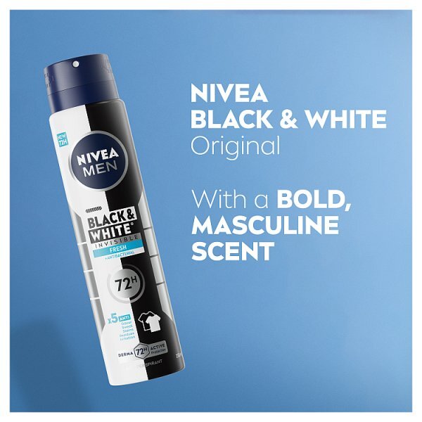 Nivea Men B&W Fresh Anti-Perspirant Deodorant Spray 250Ml