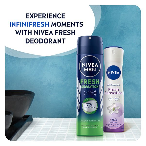 Nivea Men Fresh Sensation 72H Anti-Perspirant Spray 250Ml