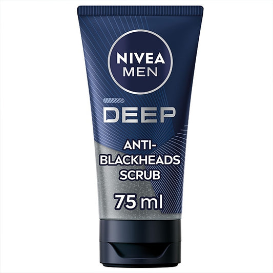 Nivea Men Deep Anti-Blackhead Face Scrub With Black Carbon 75Ml