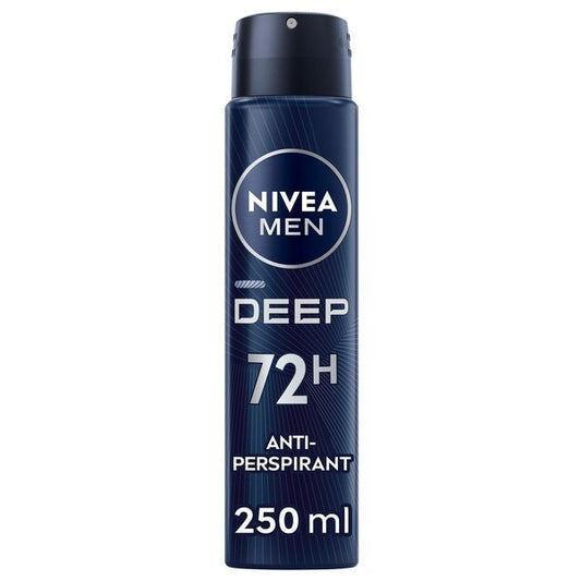 Nivea Men Deep Anti-Perspirant Deodorant Spray 48Hrs 250Ml