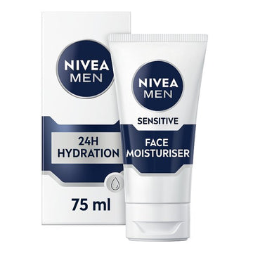 Nivea Men Sensitive Face Moisturiser With 0% Alcohol, 75Ml