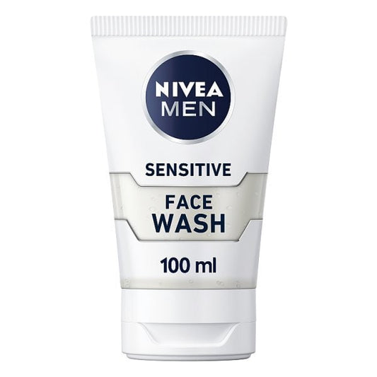 Nivea Men Sensitive Face Wash With 0% Alcohol, 100Ml