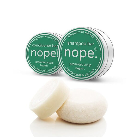 Nope. Peppermint Refresh Shampoo & Conditioner Bar Set