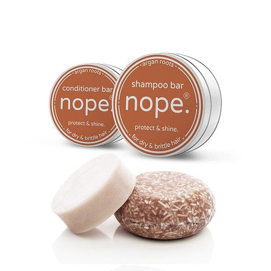 Nope. Argan Roots Shampoo & Conditioner Bar Set