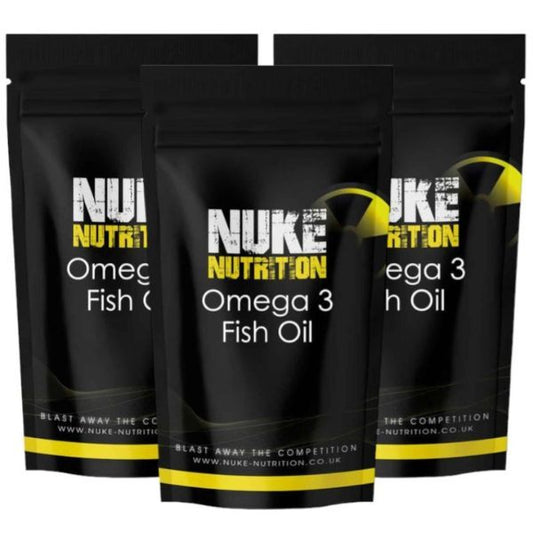 Nuke Nutrition Omega 3 Fish Oil 1000Mg Softgels-180Ct