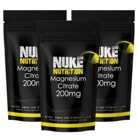 Nuke Nutrition Magnesium Citrate Tablets 200Mg - 180Ct