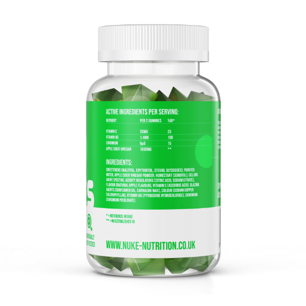 Nuke Nutrition Apple Cider Vinegar Gummies Weight Loss X 60
