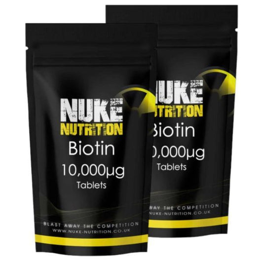 Nuke Nutrition Biotin Tablets 10,000Mg -120Ct