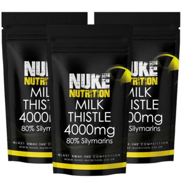 Nuke Nutrition Milk Thistle 4000Mg & 80% Silymarins-180Ct