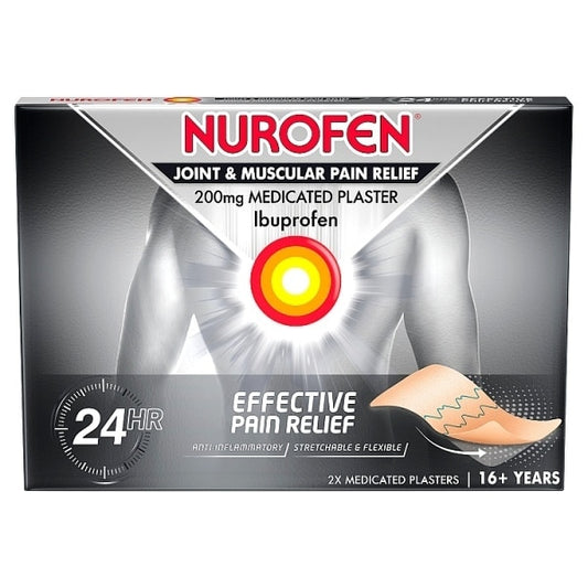 Nurofen Joint & Muscular Pain Relief Ibuprofen Plasters 2S