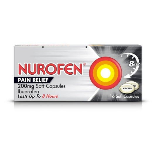 Nurofen Joint & Back Pain Relief Ibuprofen Soft Caplets 16S