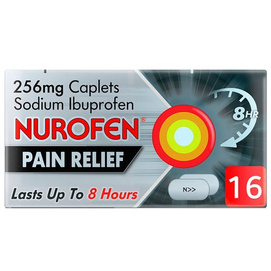Nurofen Joint & Back Pain Relief Ibuprofen 256Mg Caplets 16S