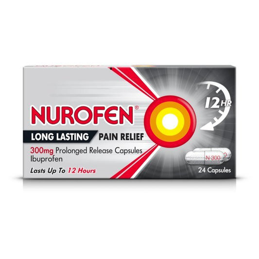 Nurofen Back Pain 300Mg Capsules - 24 Capsules