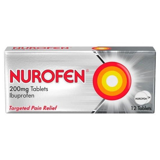 Nurofen Targeted Pain Relief Ibuprofen 200Mg Tablets 12S