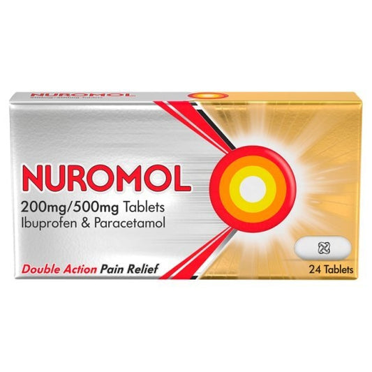 Nuromol 200Mg/500Mg Ibuprofen And Paracetamol Tablets 24S
