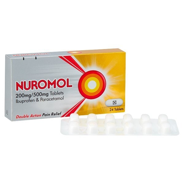 Nuromol 200Mg/500Mg Ibuprofen And Paracetamol Tablets 24S