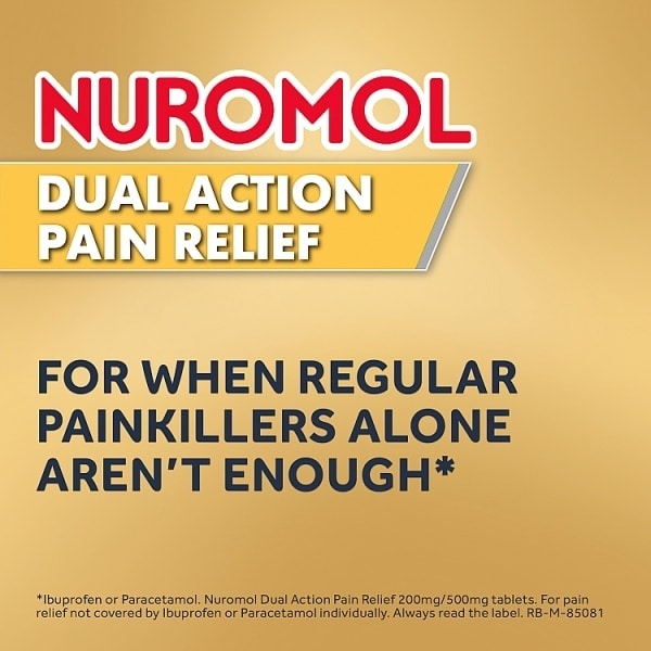 Nuromol Pain Relief Ibuprofen & Paracetamol Tablets 12S
