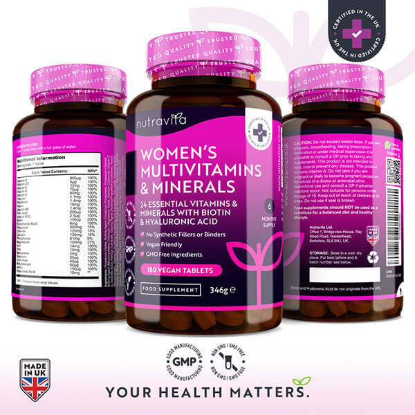 Nutravita Women'S Multivitamins With Biotin - 180 Vegan Tabs