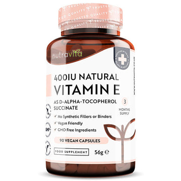 Nutravita Vitamin E 400Iu - 90 Vegan Capsules
