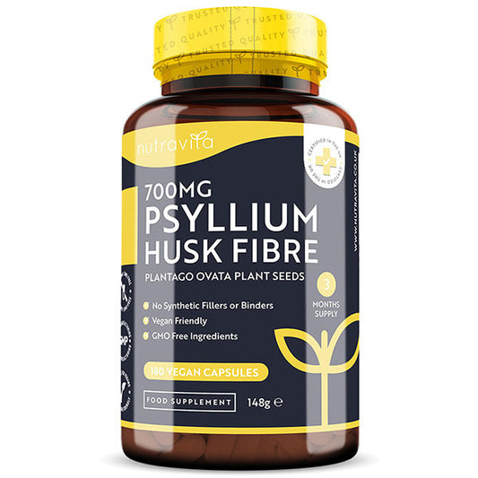 Nutravita Psyllium Husk Fibre 700Mg - 180 Vegan Capsules